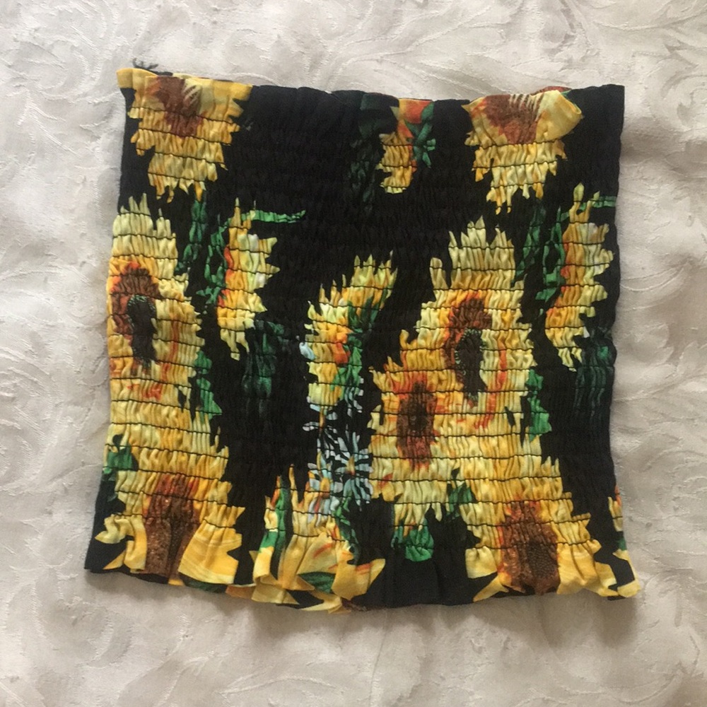 Sunflower bandeau top